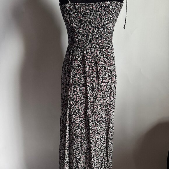NWT Madewell Smocked Tie-Strap Midi Dress Floral Size 8 - Picture 10 of 10
